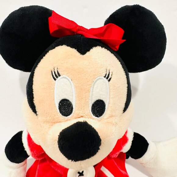 Disney Gund Minnie Mouse Teach Me to Dress Red Dress Plush - Picture 2 of 8